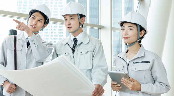 正社員 建築施工管理 土木施工管理 設備施工管理 管工事施工管理 給排水工事施工管理 空調工事施工管理 電気工事施工管理 電気工事の求人情報イメージ1